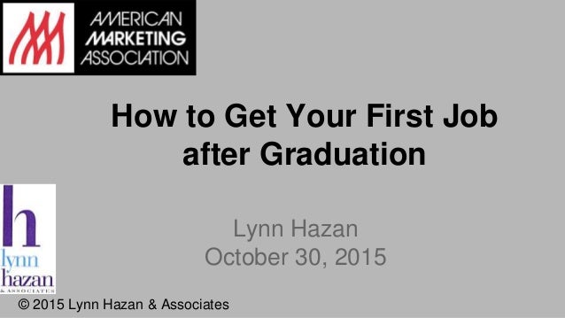 how to get a first job