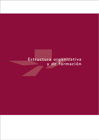 Estructura organizativa
        y de formación




       Indice
 