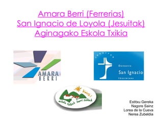 Amara Berri (Ferrerias) San Ignacio de Loyola (Jesuitak) Aginagako Eskola Txikia ,[object Object],[object Object],[object Object],[object Object]