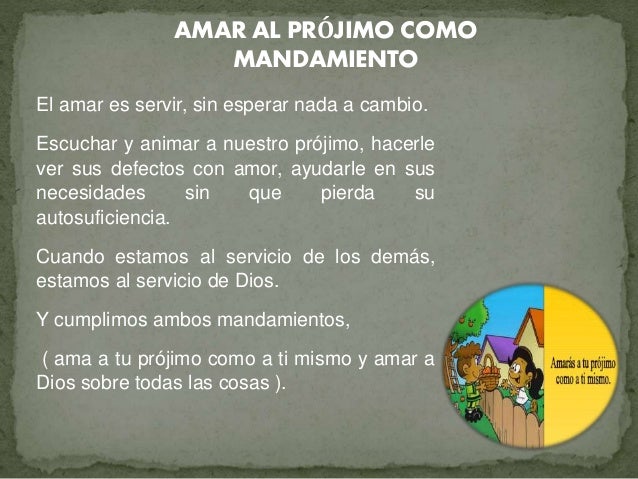Amar al prójimo como mandamiento