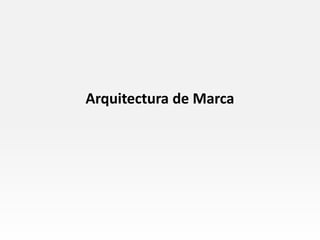 Arquitectura de Marca
 