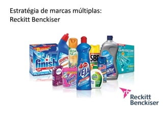Estratégia de marcas múltiplas:
Reckitt Benckiser
 