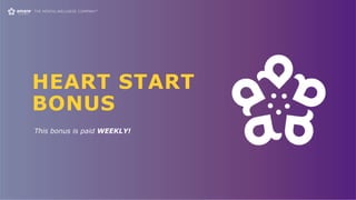 HEART START
BONUS
This bonus is paid WEEKLY!
 
