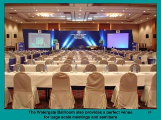 The Watergate Ballroom also provides a perfect venue for large scale meetings and seminars   