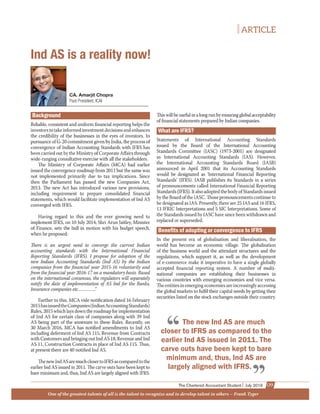 Amarjit Chopra's Article on IND AS
