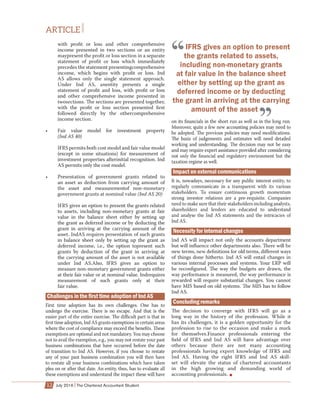 Amarjit Chopra's Article on IND AS