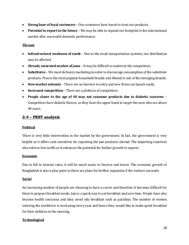 A Marketing Plan on NutriJam