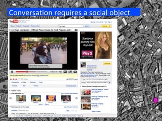 Conversation requires a social object 