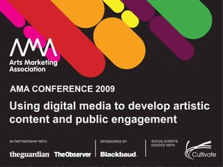 Using digital media to develop artistic content and public engagement 