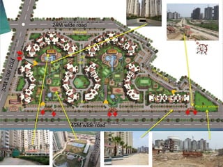10M wide 
Place for services 
24M wide road 
CLUB CLUB 
4M 
4M 
4M 
45M wide road 
X Y Z 
 