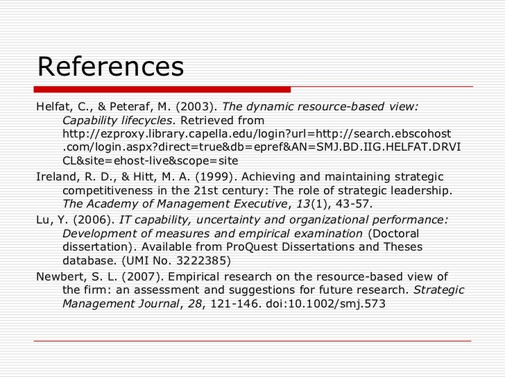 thesis resource based view Thesis writing thesis writing the resource based theory or resource based view helps in determining the resources available within the firm and relates them with. thesis resource based view Thesis writing thesis writing the resource based theory or resource based view helps in determining the resources available within the firm and relates them with.