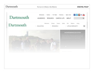 Portrait of a Modern .Edu Website
 