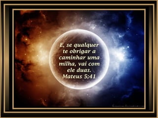 encontramos um
coeficiente de no
máximo 270 minutos
de preparo para
implementação da
renovação mental, ou
seja, pouco menos de
3% do volume de tempo
de uma semana inteira.
"Uma semana na Terra é composta por dez mil e
oitenta minutos”.
Tomando por base 90 minutos como tempo habitual de
uma atividade espiritual voltada para aquisição de
noções elevadas, e ainda levando em conta que
raramente alguém ultrapassa o limite de duas ou três
reuniões semanais,
uma
semana
90
’
270’ =
3%
 