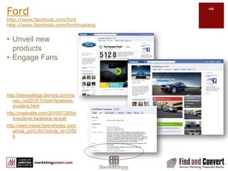 Website linksKeep It SpecialOffer visitors something on Facebook they cannot find anywhere elseCreate a unique Facebook experience