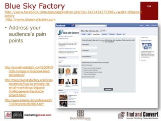Easy to shareCreate a “Visible to Connection” Landing Pagehttp://www.hyperarts.com/blog/facebook-fan-pages-content-for-fans-only-static-fbml/http://www.facebook.com/teeseytees?ref=ts#!/teeseytees?v=app_7146470109