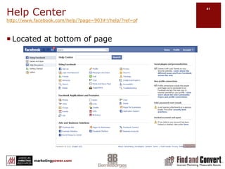 Creating a Business Pagehttp://www.facebook.com/pages/create.phpLocal businessBrand, product or organizationArtist, band or public figureFill out FormClick Create Official PageWill connect page to your personal profileWill create a stand alone page