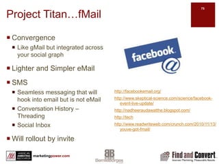 FacebookEtiquette Always have a current photo in your profile. 