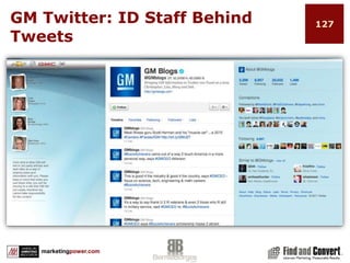 Twitalyzer – Free and Fee BasedValue: 	Provides metrics to refine your Twitter methods    Measure the influence of specific Tweeters