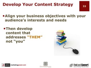 Defining Who To FollowIdentify your target audiences and subgroupsThink in terms of what associated groups are important to your audience that connect to (touch) your product or service