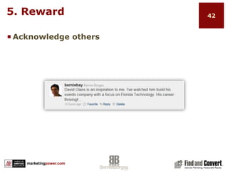 1. ShareUse Share appsShare on multiple platformsBe selective – Share quality contentBe generous – Share other’s content