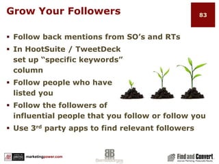 With HootSuite…you canFollow StreamsManage PeopleStudy StatsManage Settings/AssignmentsLogin http://hootsuite.comClick on confirmation email