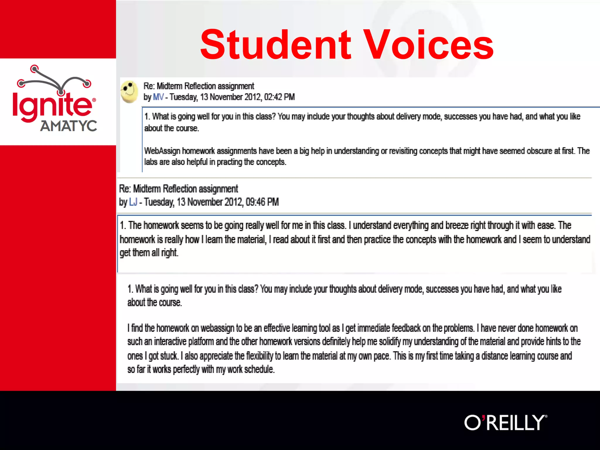 Student Voices
 