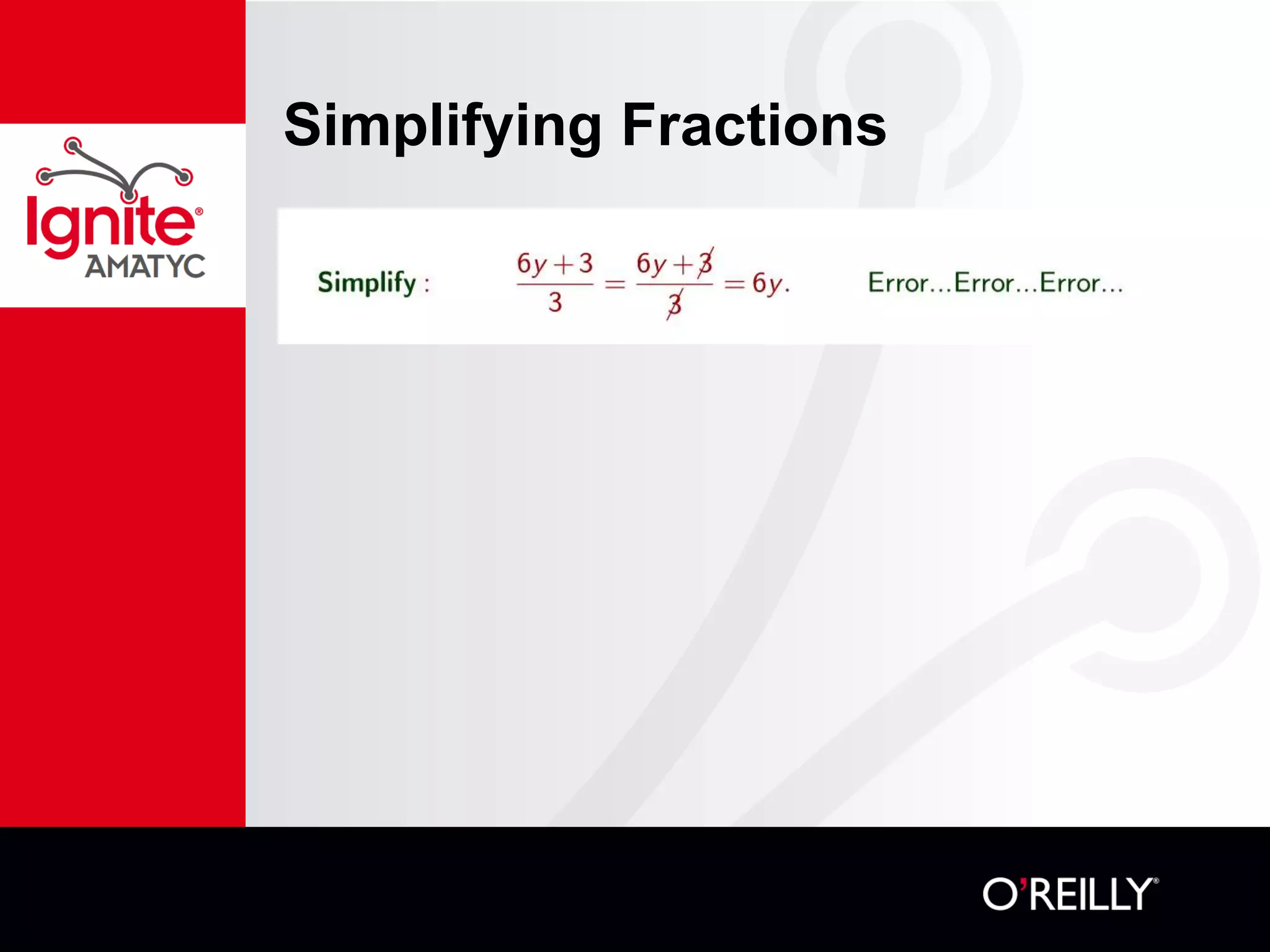 Simplifying Fractions
 