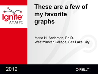 These are a few of
my favorite
graphs
Maria H. Andersen, Ph.D.
Westminster College, Salt Lake City
2019
 