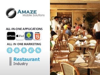 ALL-IN-ONE APPLICATIONS




    Restaurant
    Industry
 