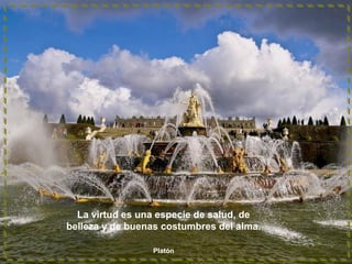 La virtud es una especie de salud, de
belleza y de buenas costumbres del alma.
Platón

 
