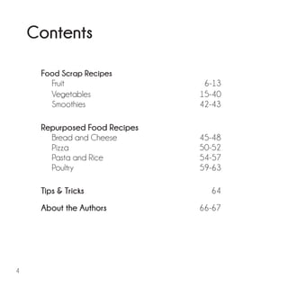 AMAZING WASTE - 50 recipes to use food scraps, repurpose leftovers, and ...