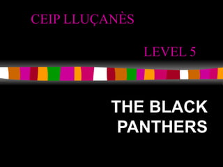 CEIP LLUÇANÈS   LEVEL 5 THE BLACK PANTHERS 
