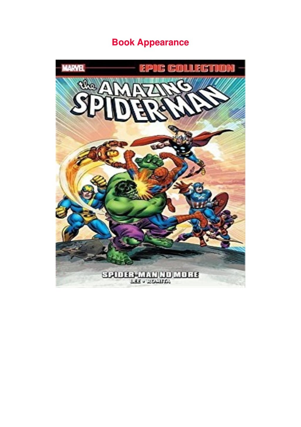 spiderman epic collection