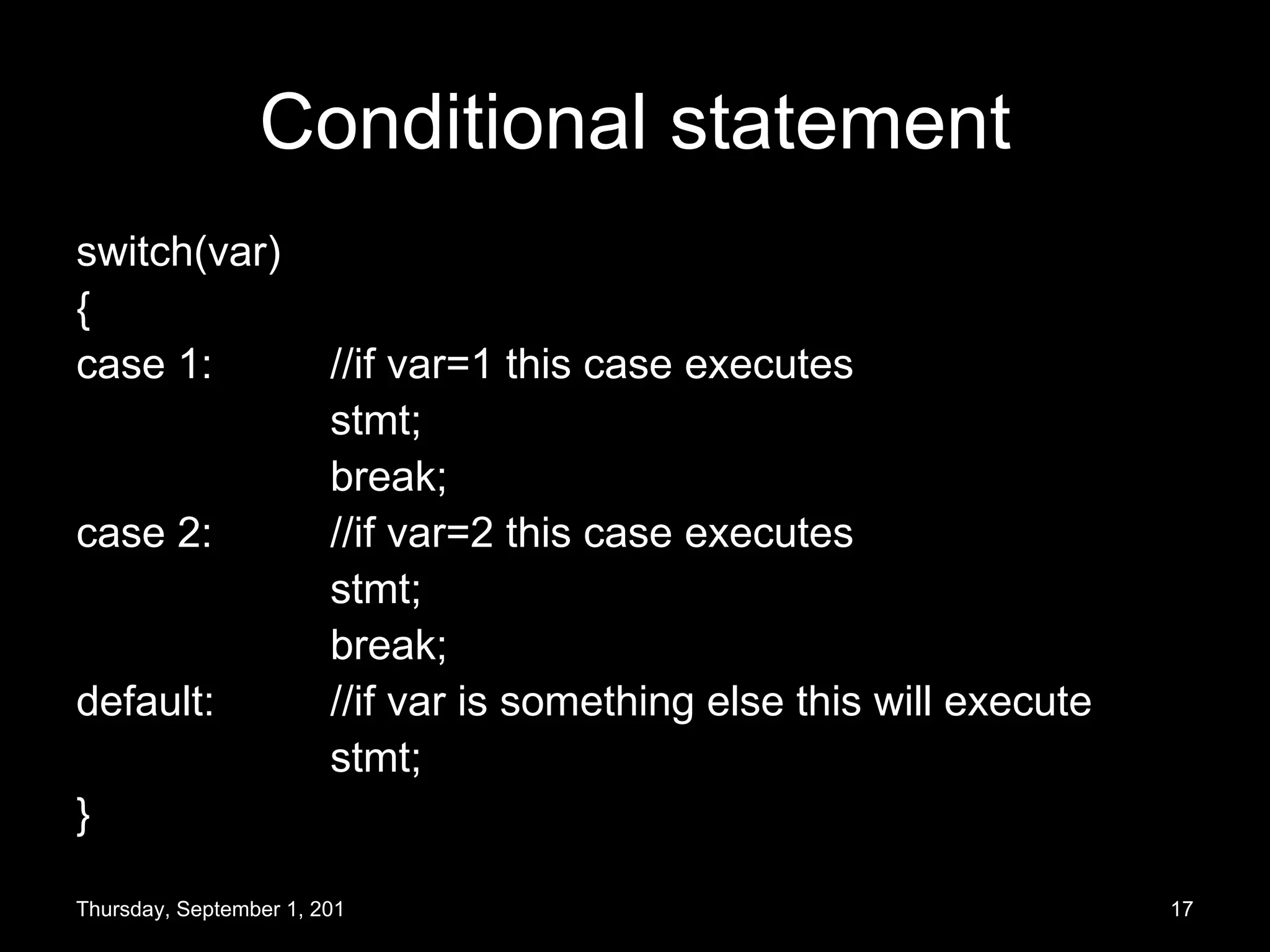 Basics of C programming | PPT
