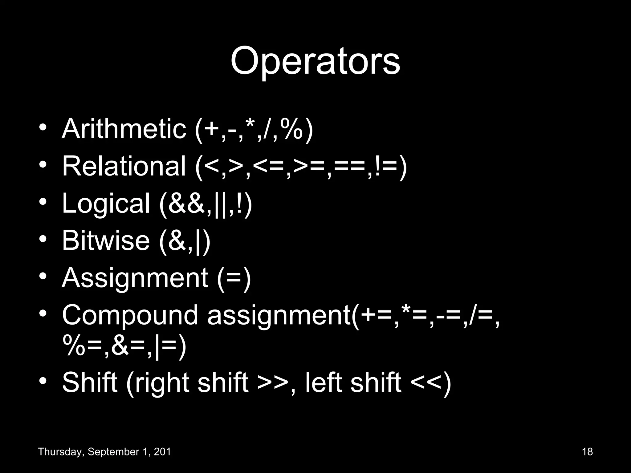 Basics of C programming | PPT