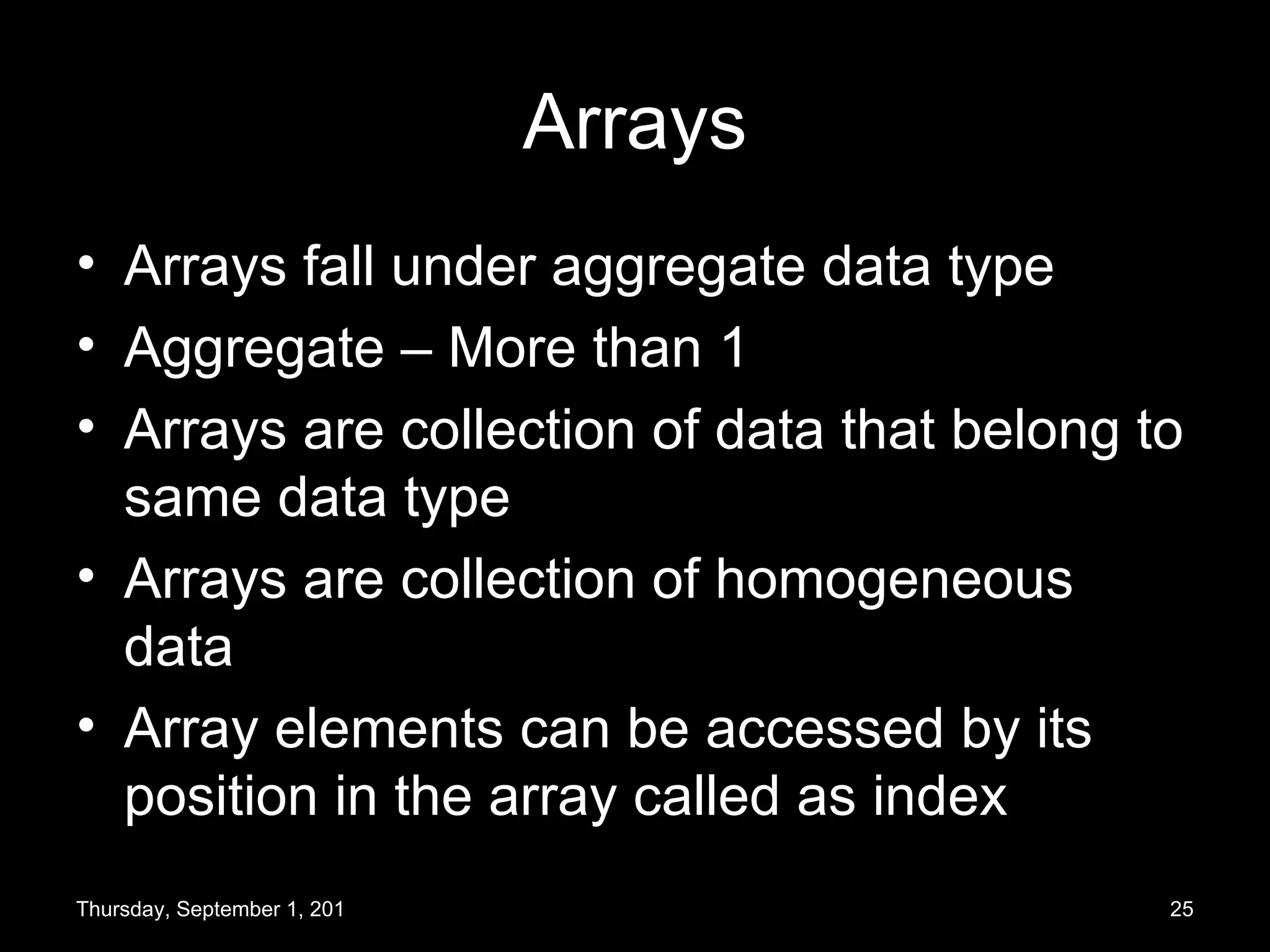 Basics of C programming | PPT | Programming Languages | Computing