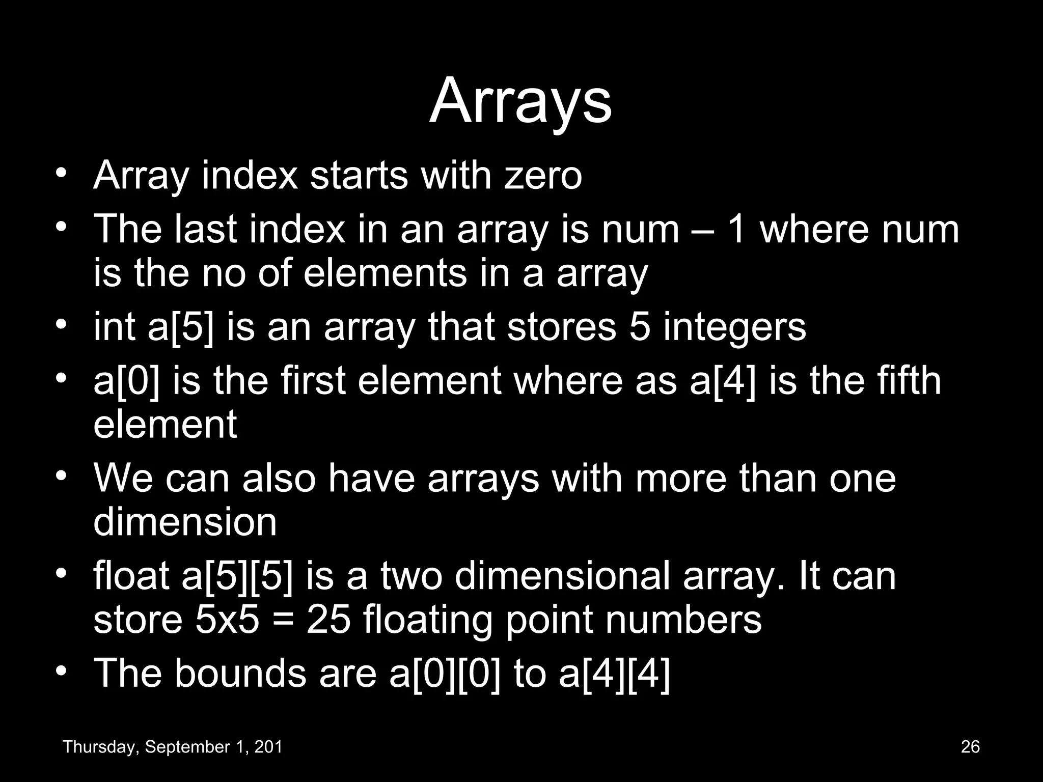 Basics of C programming | PPT