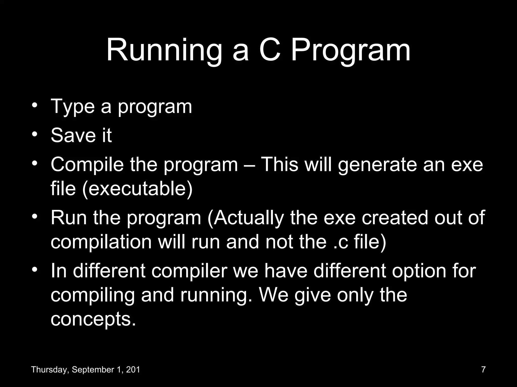 Basics of C programming | PPT