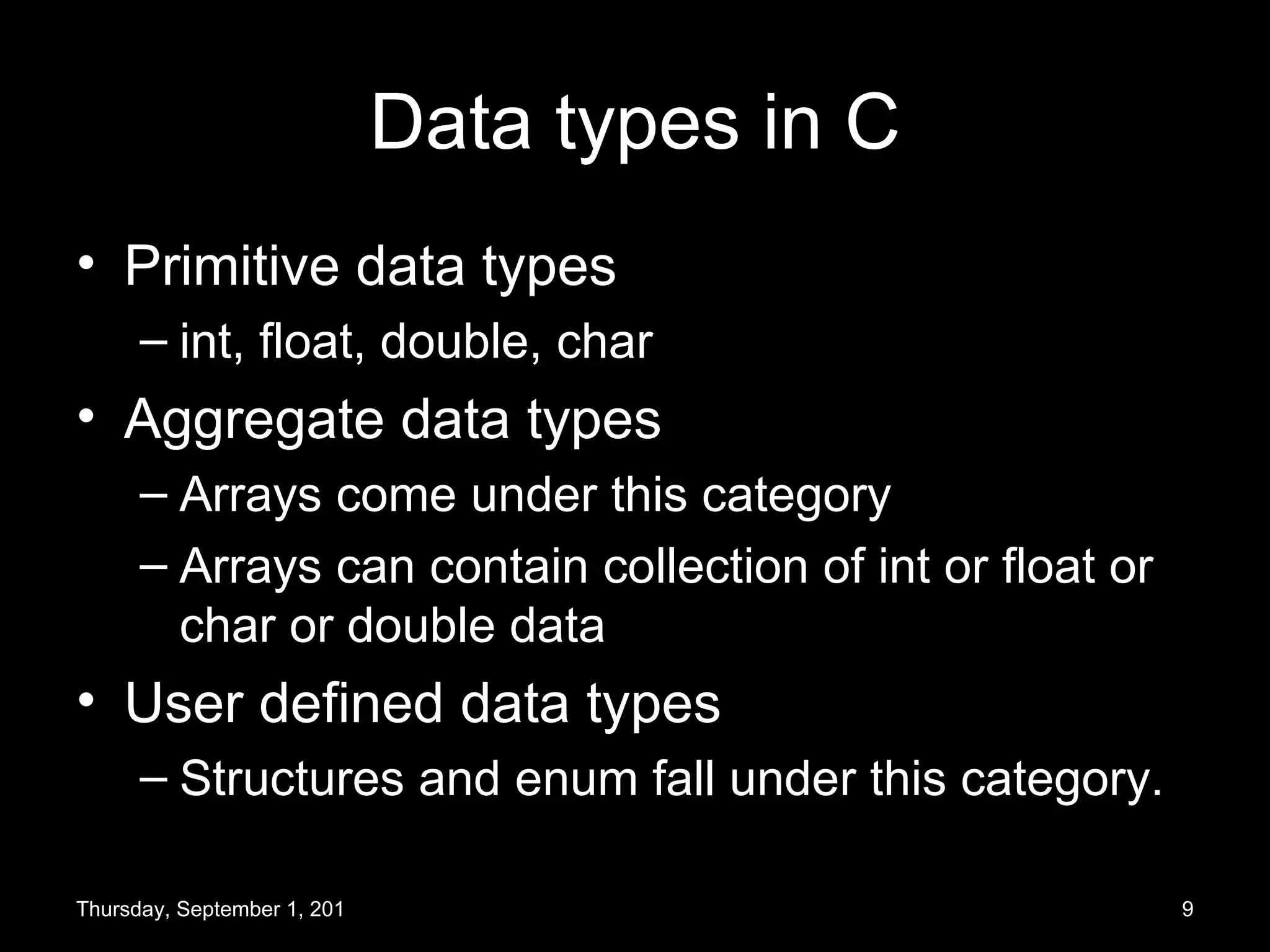 Basics of C programming | PPT