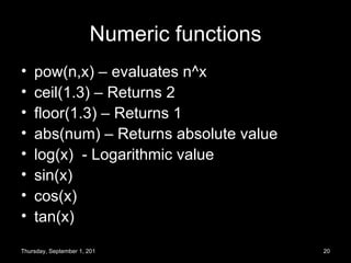 Basics of C programming | PPT