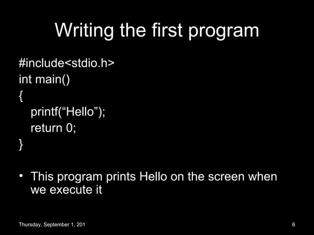 Basics of C programming | PPT
