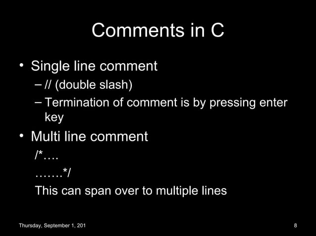Basics of C programming | PPT | Programming Languages | Computing
