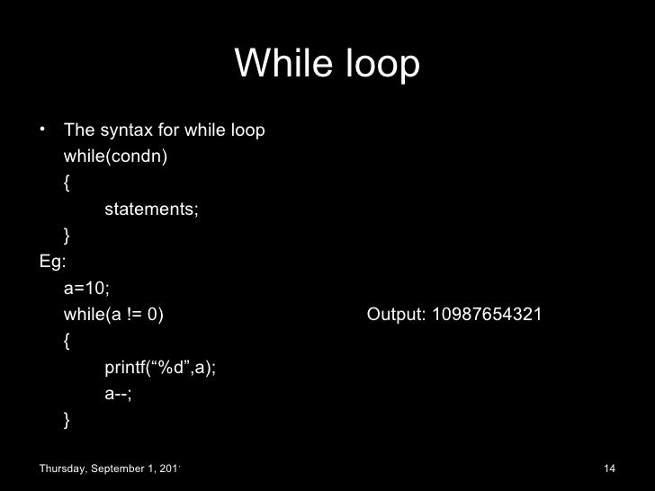 Basics of C programming