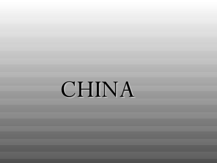 CHINA  