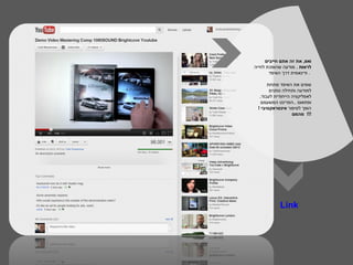 ‫ואוו, את זה אתם חייבים‬
‫לראות . מודעה שהופכת לחייה‬
       ‫. ודינאמית דרך האיפד‬

      ‫שמים את האיפד מתחת‬
       ‫למודעה ותחילה נותנים‬
  ‫לאפליקציה הייחודית לעבוד,‬
   ‫ופתאום ..הפרינט המשעמם‬
 ‫הופך לסיפור אינטראקטיבי !‬
                  ‫!!! מהמם‬




            ‫‪Link‬‬
 