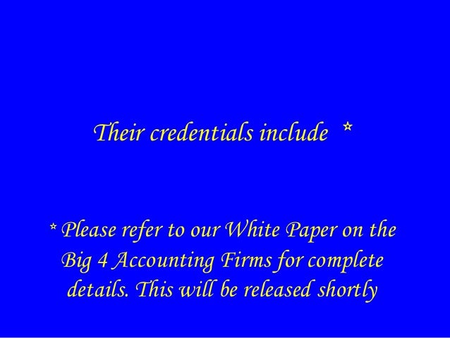 big four accounting firms
