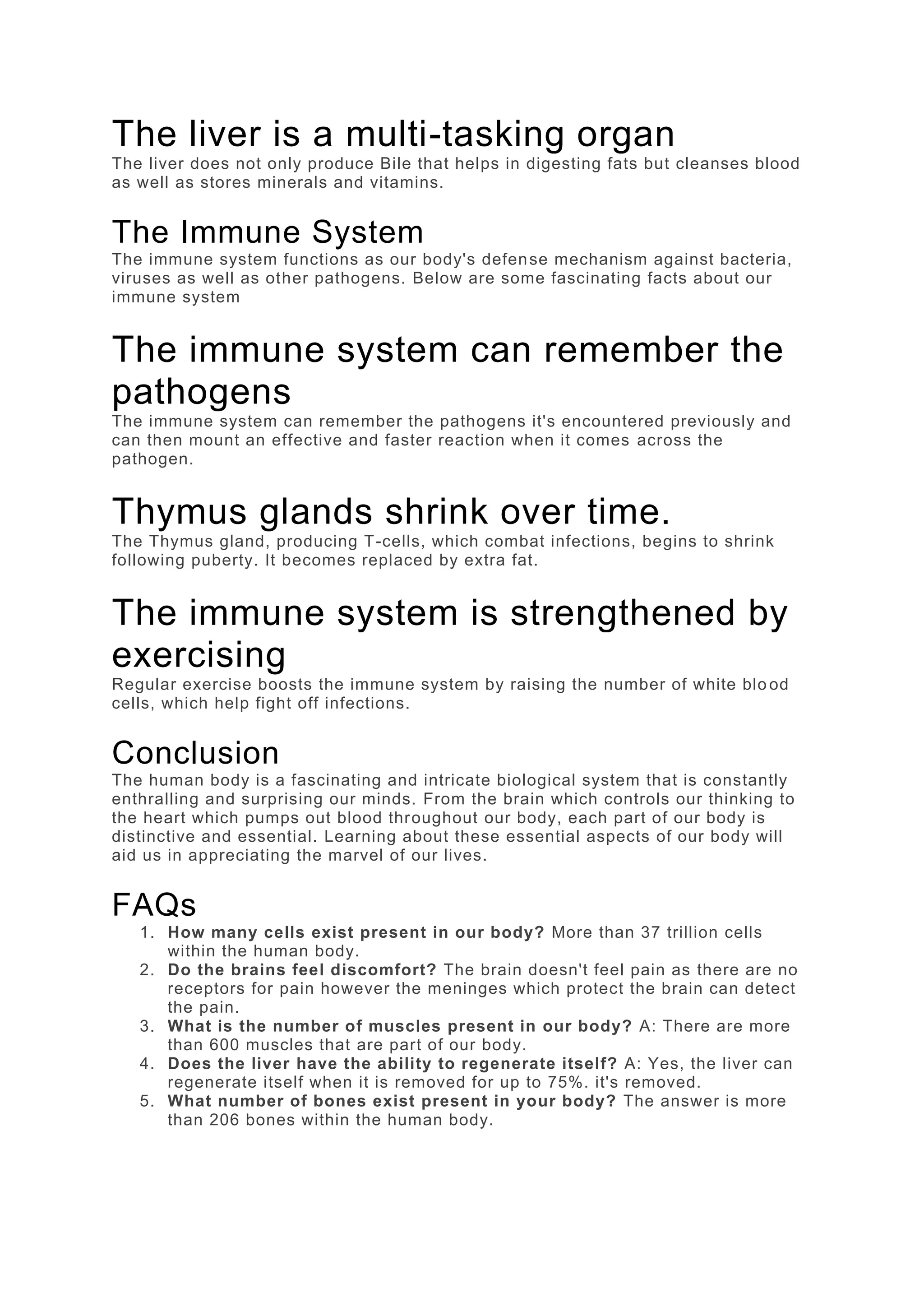 AMAZING FACTS FOR SCHOOL ASSEMBLY ABOUT HUMAN BODY PDF visual data 4