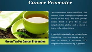 Amazing Health Benefits of Matcha Green Tea – Craig Hochstadt | PPT