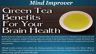 Amazing Health Benefits of Matcha Green Tea – Craig Hochstadt | PPT
