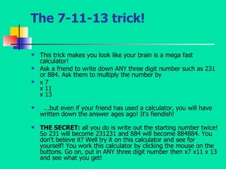 The 67 Reverse Math Trick Amazing Math Trick | PPT
